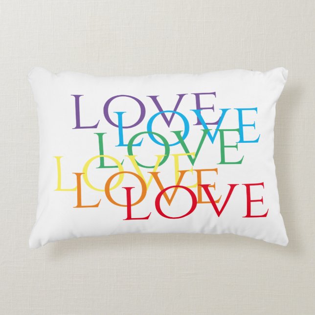 REGENBOOG LIEFDE Accent Kussen (Voorkant)
