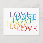 REGENBOOG LIEFDE Ansichtkaart Briefkaart (Voorkant)