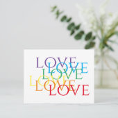 REGENBOOG LIEFDE Ansichtkaart Briefkaart (Staand voorkant)