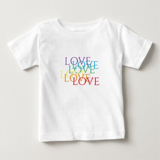REGENBOOG LIEFDE Baby T-shirt (Voorkant)