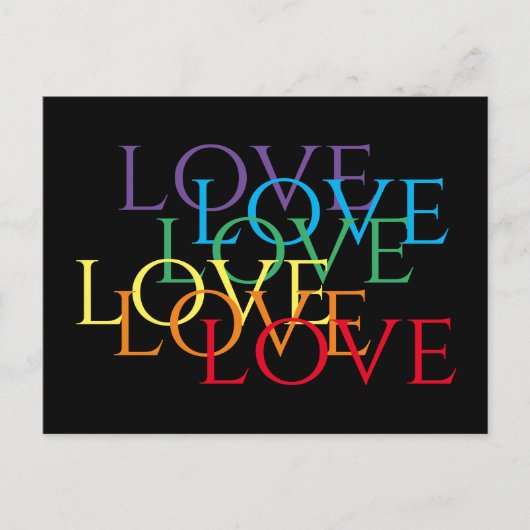 REGENBOOG LIEFDE BRIEFKAART II (Voorkant)