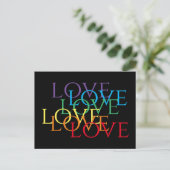REGENBOOG LIEFDE BRIEFKAART II (Staand voorkant)