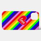 Regenboog Liefde Hart Klassieke Pride Dynamische S Case-Mate iPhone Case (Achterkant (horizontaal))