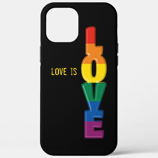 regenboog liefde Hoesje-Mate iPhone case (Achterkant)