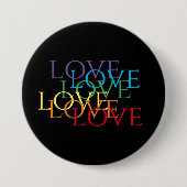 REGENBOOG LIEFDE II Knoopsgat Ronde Button 7,6 Cm (Voorkant)