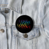 REGENBOOG LIEFDE II Knoopsgat Ronde Button 7,6 Cm (In situ)