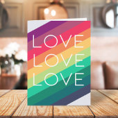 Regenboog | Liefde liefde Modern Stijlvol LGBTQIA Kaart