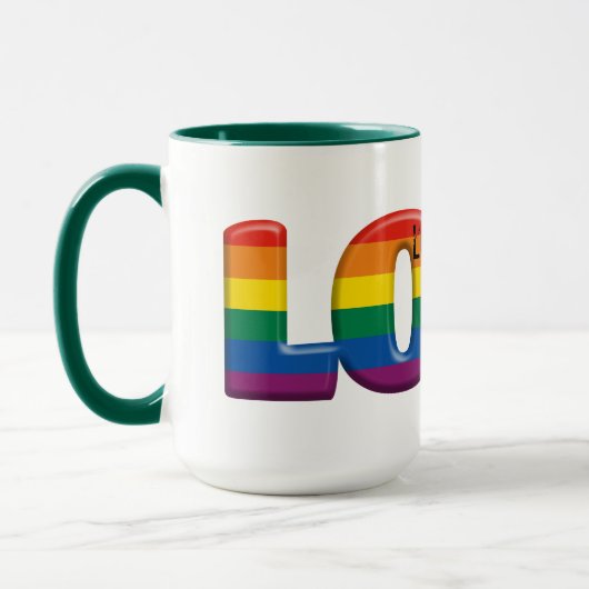 regenboog liefde mok (Links)