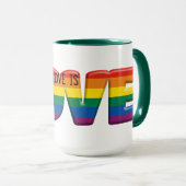 regenboog liefde mok (Voorkant rechts)