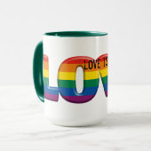 regenboog liefde mok (Voorkant links)