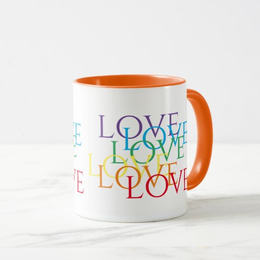 REGENBOOG LIEFDE Oranje Combo Mok (Voorkant rechts)