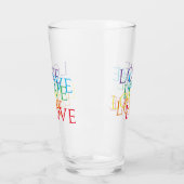 REGENBOOG LIEFDE Pint Drinkglas Glas (Links)