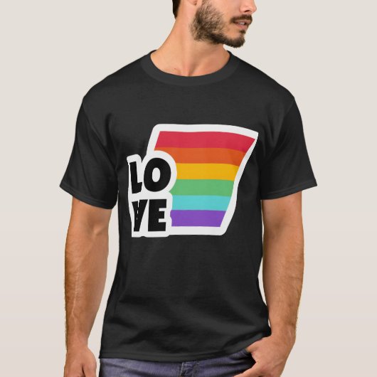 Regenboog Liefde Pride Maand vrienden T-shirt (Voorkant)