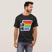 Regenboog Liefde Pride Maand vrienden T-shirt (Voorkant volledig)