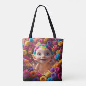 Regenboog Liefde Tote Bag (Achterkant)