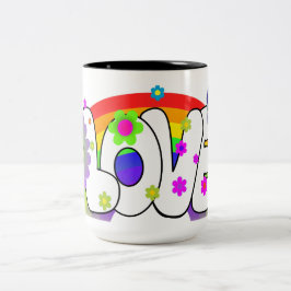 Regenboog Liefde Tweekleurige Koffiemok