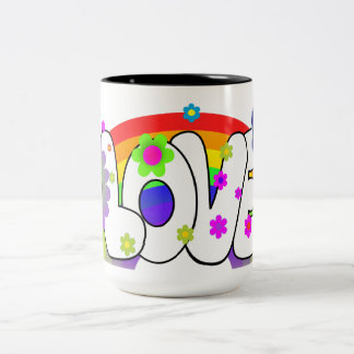 Regenboog Liefde Tweekleurige Koffiemok