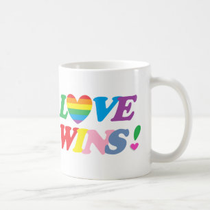 Regenboog Liefde Wint Pride Hart LGBT Koffiemok
