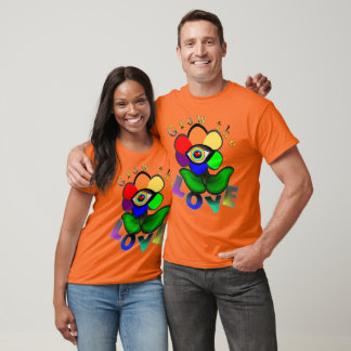 Regenboog Liefdesbloem T-shirt