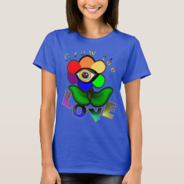 Regenboog Liefdesbloem T-shirt