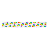 Regenboog Liefdesharten Satijnen Lint (Voorkant)