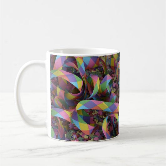 Regenboog lint abstract LGBT PRIDE Koffiemok (Links)