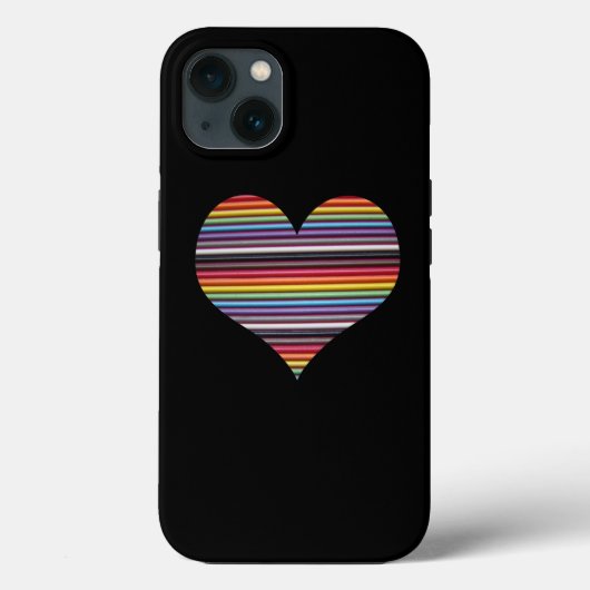 Regenboog Lint Kabel Hart iPhone 7 Plus Hoesje (Achterkant)
