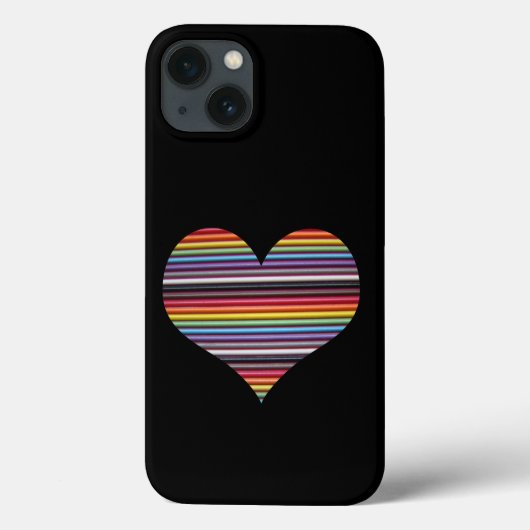 Regenboog Lintkabel Hart Case-Mate iPhone Case (Achterkant)