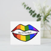 Regenboog Lippen Kaart (Staand voorkant)