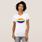 Regenboog Lippen T-shirt (Voorkant volledig)