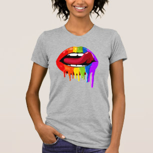 REGENBOOG LIPPEN T-SHIRT