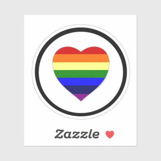 Regenboog Logo Vinyl Sticker (Vel)