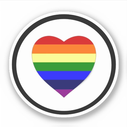 Regenboog Logo Vinyl Sticker (Voorkant)