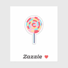 Regenboog Lolly Sticker