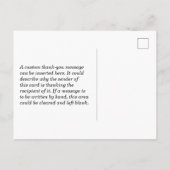 Regenboog Look "BEDANKT!", Vuurwerk Geïnspireerd P Briefkaart (Achterkant)