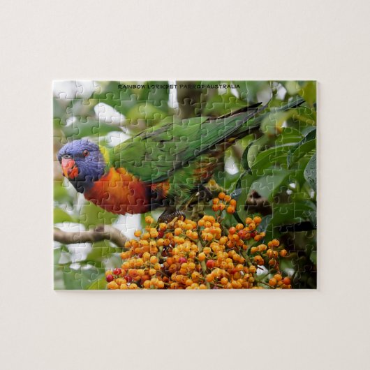 Regenboog Lorikeeten Australië Legpuzzel (Horizontaal)