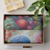 Regenboog Loriket met bloemen Decoupage Tissuepapier (Geschenk)