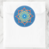 Regenboog Lotus Mandala Sticker (Tas)