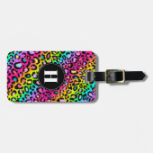 Regenboog Luipaard Bagage Label (Voorkant horizontaal)