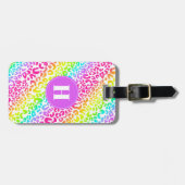 Regenboog Luipaard Bagage Label (Voorkant horizontaal)