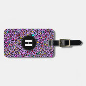 Regenboog Luipaard Bagage Label (Voorkant horizontaal)