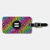 Regenboog Luipaard Bagage Label (Voorkant horizontaal)