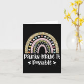 Regenboog luipaard para's maken het mogelijk para  kaart (Gele Bloem)