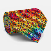 Regenboog Luipaardprint Halsdas Stropdas (Opgerold)