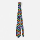 Regenboog Luipaardprint Herenstrik Stropdas (Voorkant)
