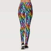 Regenboog Luipaardprint Leggings | Krachtige Kleur (Achterkant)