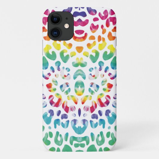 Regenboog luipaardvlekken Case-Mate iPhone case (Achterkant)