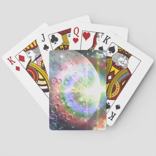 regenboog maan speelkaarten (Achterkant)