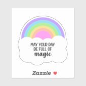 Regenboog Magische Dag Sticker (Vel)