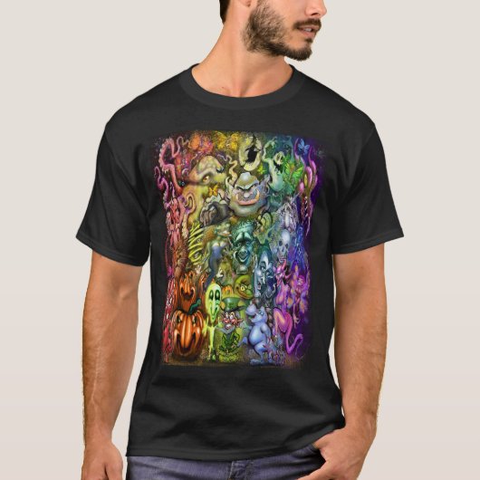 Regenboog magische wezens t-shirt (Voorkant)